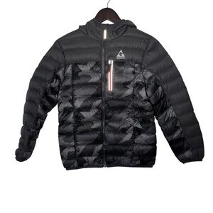 Gerry Weber Boys Size 10-12 M Down Puffer Jacket Fillpower 650 Packable Black